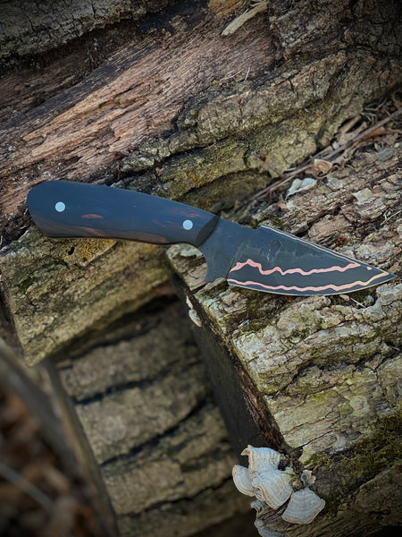 Copper Damascus Hunter - Full Tang